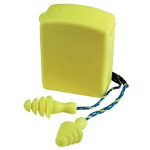 EARLINE - SÁRGA ZSINÓROS, LAMELLÁS FÜLDUGÓ + DOBOZ SNR 30DB