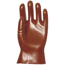 MÁRTOTT PVC KESZTYŰ, BORDÓ, SAV/LÚG/OLAJÁLLÓ, 27CM-ES_9