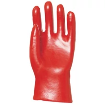 MÁRTOTT PVC KESZTYŰ, PIROS, 27CM HOSSZÚ_9