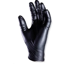 NITRIL FEKETE PÚDER NÉLKÜLI VIZSGÁLÓ KESZTYŰ_6