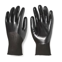 SZERELŐKESZTYŰ, SZÜRKE PA/FEKETE NITRIL MÁRTÁS, 3/4 HÁT_7